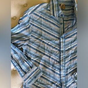 Pretty Blue Western Button Down